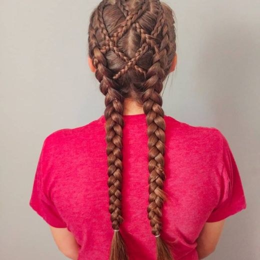 Double French Braid